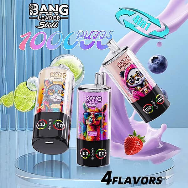 BANG LEADER Stoll 100K Puffs multiple flavor variants disposable vape with 4 in 1 flavor design
