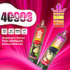 Bang King 40k Puffs Watermelon and Strawberry Ice disposable vape, colorful device