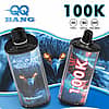 QQ Bang 100K disposable vape with 100,000 puffs, Type-C charging and 12 flavors