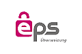 Logo EPS Überweisung z ikoną różowej kłódki