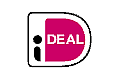 Różowo-biała ikona 'i DEAL'