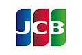 Logo JCB z białym napisem na niebieskim, czerwonym i zielonym pionowym panelu