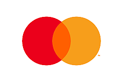 Logo Mastercard przedstawiające nakładające się na siebie czerwone i pomarańczowe koła