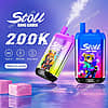 Bang Leader Stoll 200K Puffs triple flavor disposable vape with a digital display