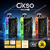 OKSO Pulse X 25000 Puffs dual-mode vape with 3D curved screen, 0.8-ohm dual mesh coils and 650mAh battery